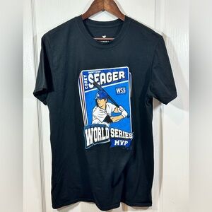 Fanatics LA Dodgers Corey Seager 2020 MLB World Series MVP Black Shirt Sz Small